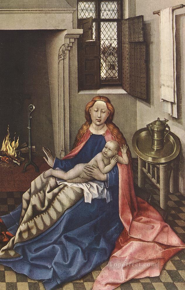 Madonna With The Child Altarpiece Robert Campin Oil Paintings